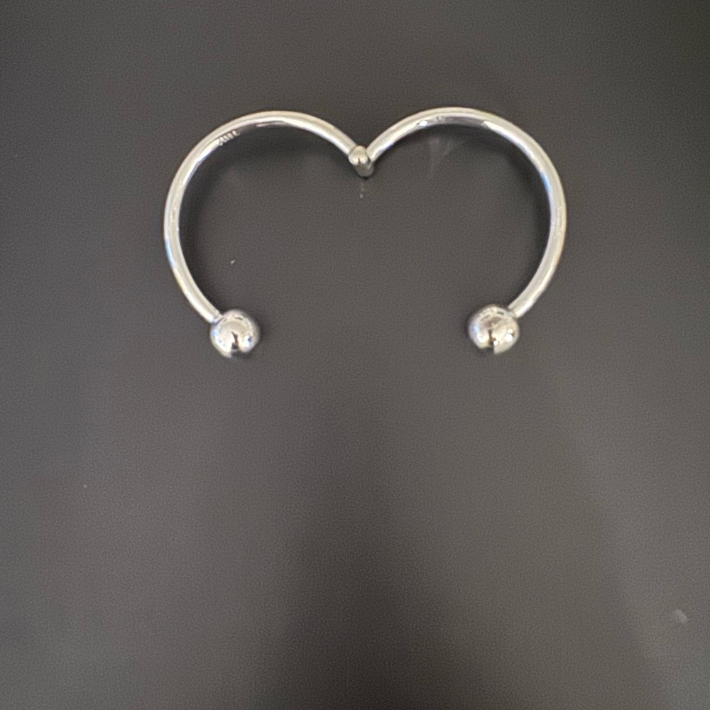 Sterling Silver Hinged Bypass Bracelet - image 3